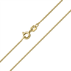 18 KARAT YELLOW GOLD RADIANT PENDANT WITH ROLO CHAIN. BUILD YOUR OWN PENDANT.
