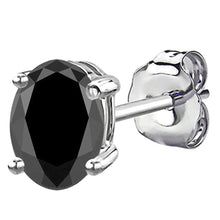 14 KARAT WHITE GOLD BLACK OVAL. Choose From 0.25 CTW To 10.00 CTW